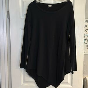 Soft brand black tunic sweatshirt